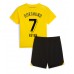 Borussia Dortmund Giovanni Reyna #7 Dětské Oblečení Domácí Dres 2023-24 Krátkým Rukávem (+ trenýrky)